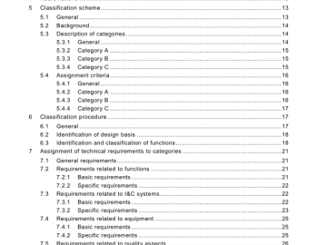 BS IEC 61226:2009 pdf download - Nuclear power plants – Instrumentation and control important to safety – Classification of instrumentation and control functions