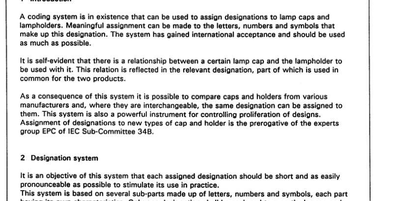 IEC 60061-4:2009 pdf download - Lamp caps and holders together with gauges for the control of interchangeability and safety – Part 4: Guidelines and general information