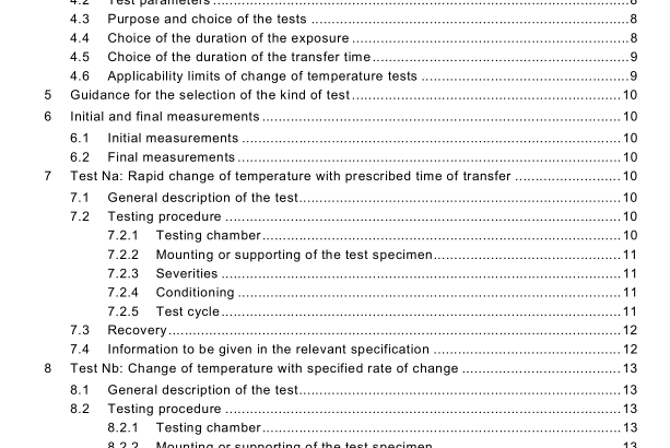 IEC 60068-2-14:2009 pdf download - Environmental testing Part 2-14: Tests Test N: Change of temperature