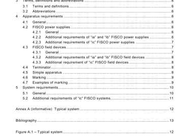 IEC 60079-27:2008 pdf download - Explosive atmospheres – Part 27: Fieldbus intrinsically safe concept (FISCO)