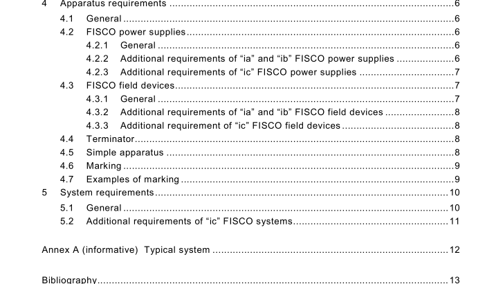 IEC 60079-27:2008 pdf download - Explosive atmospheres – Part 27: Fieldbus intrinsically safe concept (FISCO)