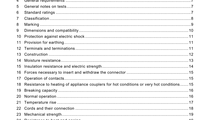 IEC 60320-2-4:2009 pdf download - Appliance couplers for household and similar general purposes – Part 2-4: Couplers dependent on appliance weight for engagement