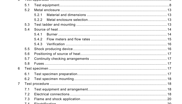 IEC 60331-3:2009 pdf download - Tests for electric cables under fire conditions – Circuit integrity – Part 3: Test method for fire with shock at a temperature of at least 830 °C for cables of rated voltage up to and including 0,6/1,0 kV tested in a metal enclosure