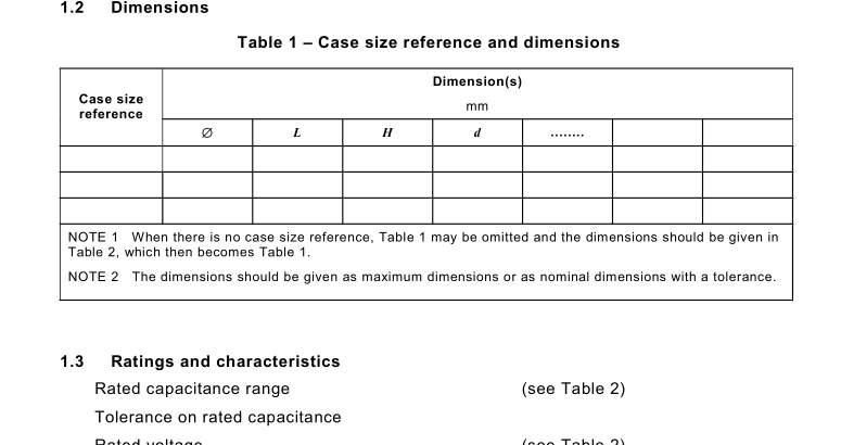 IEC 60384-18-1:2007 pdf download - Fixed capacitors for use in electronic equipment – Part 18-1: Blank detail specification – Fixed aluminium electrolytic surface mount capacitors with solid (MnO 2 ) electrolyte – Assessment level EZ