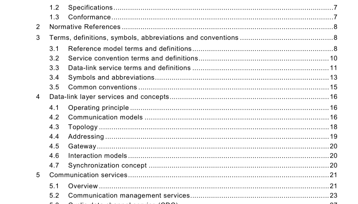 IEC 61158-3-22:2010 pdf download - Industrial communication networks – Fieldbus specifications – Part 3-22: Data-link layer service definition – Type 22 elements