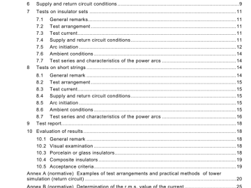 IEC 61467:2008 pdf download - Insulators for overhead lines – Insulator strings and sets for lines with a nominal voltage greater than 1 000 V – AC power arc tests