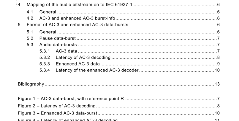 IEC 61937-3:2007 pdf download - Digital audio – Interface for non-linear PCM encoded audio bitstreams applying IEC 60958 – Part 3: Non-linear PCM bitstreams according to the AC-3 and enhanced AC-3 formats