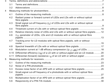 IEC 62007-2:2009 pdf download - Semiconductor optoelectronic devices for fibre optic system applications – Part 2: Measuring methods