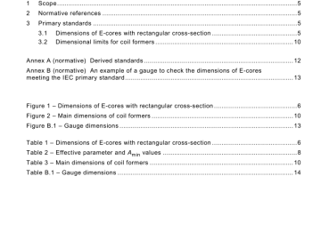 IEC 62317-8:2006 pdf download - Ferrite cores – Dimensions – Part 8: E-cores