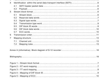 IEC 62447-3:2007 pdf download - Helical-scan compressed digital video cassette system using 6,35 mm magnetic tape – Format D-12 – Part 3: Data stream format