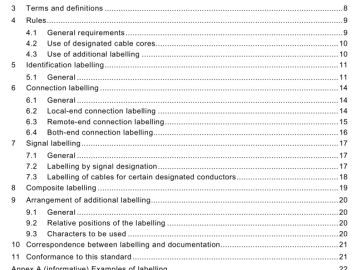 IEC 62491:2008 pdf download - Industrial systems, installations and equipment and industrial products – Labelling of cables and cores