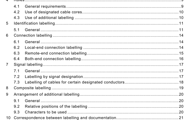 IEC 62491:2008 pdf download - Industrial systems, installations and equipment and industrial products – Labelling of cables and cores