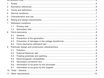 IEC 62505-3-3:2009 pdf download - Railway applications – Fixed installations – Particular requirements for a.c. switchgear – Part 3-3: Measurement, control and protection devices for specific use in a.c. traction systems – Single-phase inductive voltage transformers