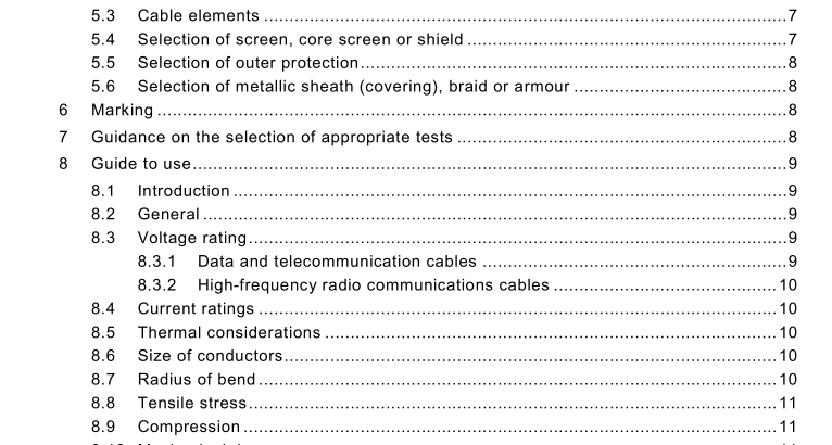 IEC TR 60092-370:2009 pdf download - Electrical installations in ships – Part 370: Guidance on the selection of cables for telecommunication and data transfer including radio-frequency cables