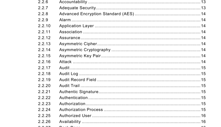 IEC TS 62351-2:2008 pdf download - Power systems management and associated information exchange – Data and communications security – Part 2: Glossary of terms