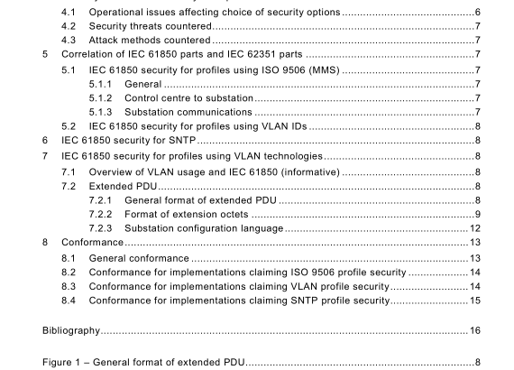 IEC TS 62351-6:2007 pdf download - Power systems management and associated information exchange – Data and communications security – Part 6: Security for IEC 61850