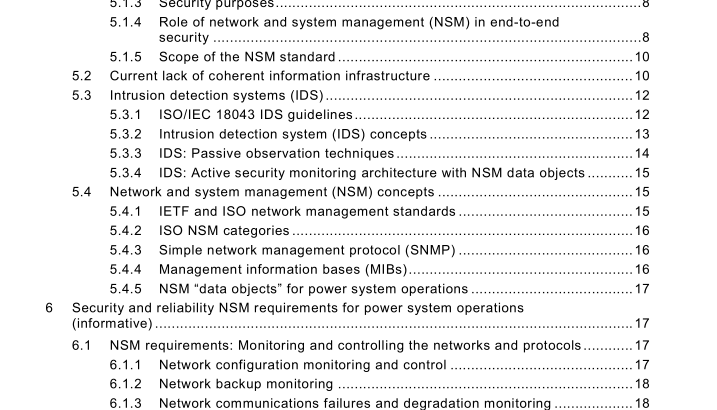 IEC TS 62351-7:2010 pdf download - Power systems management and associated information exchange – Data and communications security – Part 7: Network and system management (NSM) data object models