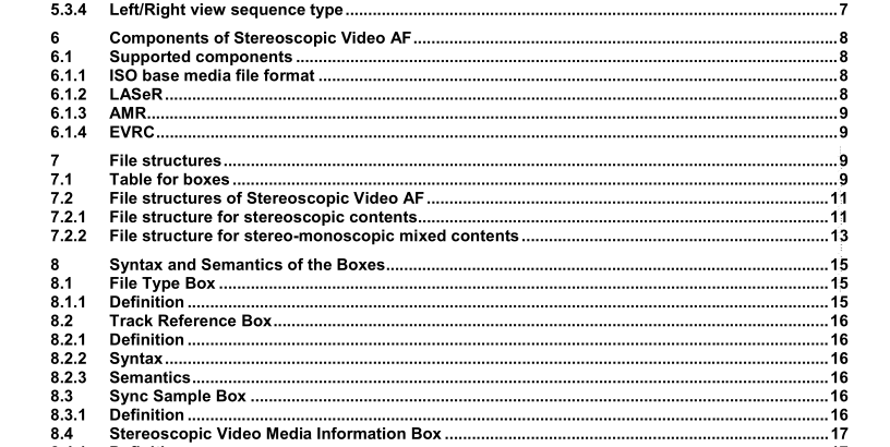 ISO IEC 23000-11:2009 pdf download - Information technology — Multimedia application format (MPEG-A) — Part 11: Stereoscopic video application format