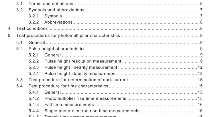 BS IEC 60462:2010 pdf download - Nuclear instrumentation – Photomultiplier tubes for scintillation counting – Test procedures