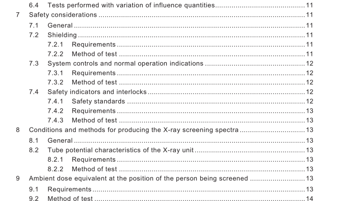 BS IEC 62463:2010 pdf download - Radiation protection instrumentation – X-ray systems for the screening of persons for security and the carrying of illicit items