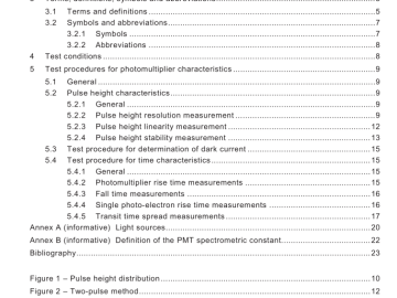 IEC 60462:2010 pdf download - Nuclear instrumentation — Photomultiplier tubes for scintillation counting — Test procedures