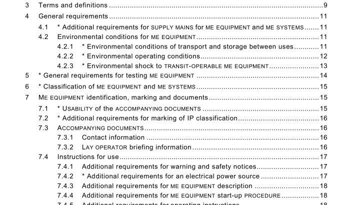 IEC 60601-1-11:2010 pdf download - Medical electrical equipment – Part 1-11: General requirements for basic safety and essential performance – Collateral Standard: Requirements for medical electrical equipment and medical electrical systems used in the home healthcare environment