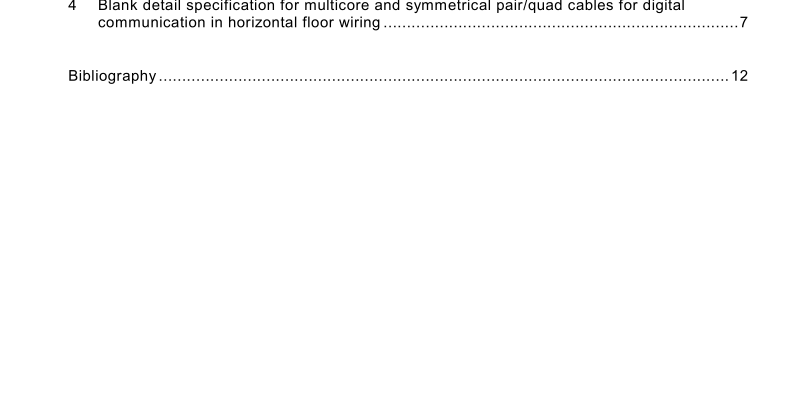 IEC 61156-2-1:2010 pdf download - Multicore and symmetrical pair/quad cables for digital communications Part 2-1: Horizontal floor wiring – Blank detail specification