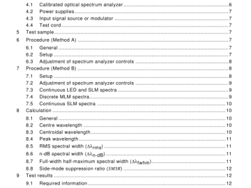 IEC 61280-1-3:2010 pdf download - Fibre optic communication subsystem test procedures – Part 1-3: General communication subsystems – Central wavelength and spectral width measurement