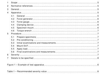 IEC 61300-2-6:2010 pdf download - Fibre optic interconnecting devices and passive components – Basic test and measurement procedures – Part 2-6: Tests – Tensile strength of coupling mechanism