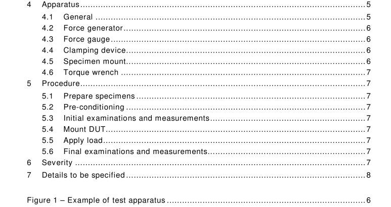 IEC 61300-2-6:2010 pdf download - Fibre optic interconnecting devices and passive components – Basic test and measurement procedures – Part 2-6: Tests – Tensile strength of coupling mechanism