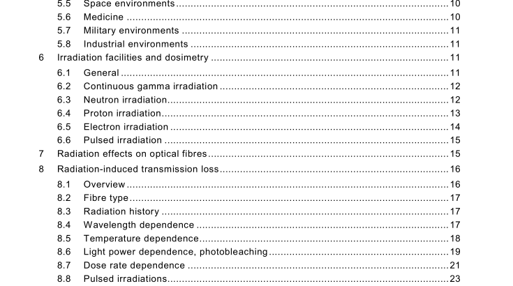 IEC TR 62283:2010 pdf download - Optical fibres – Guidance for nuclear radiation tests