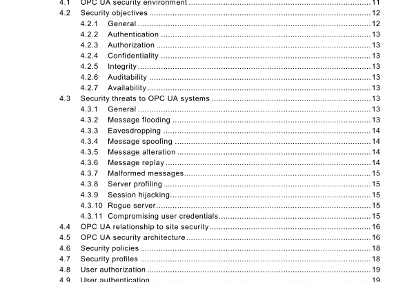 IEC TR 62541-2:2010 pdf download - OPC Unified Architecture – Part 2: Security Model