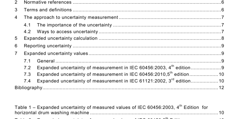 IEC TR 62617:2010 pdf download - Home laundry appliances – Uncertainty reporting of measurements