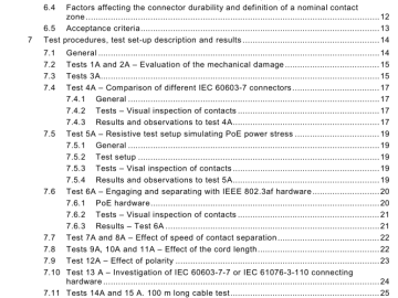 IEC TR 62652:2010 pdf download - Effects of engaging and separating under electrical load on connector interfaces in cabling used to support IEEE 802.3af (power-over-ethernet) applications