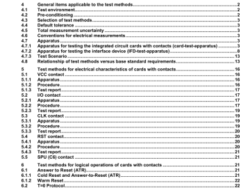 ISO IEC 10373-3:2010 pdf download - Identification cards — Test methods — Part 3: Integrated circuit cards with contacts and related interface devices