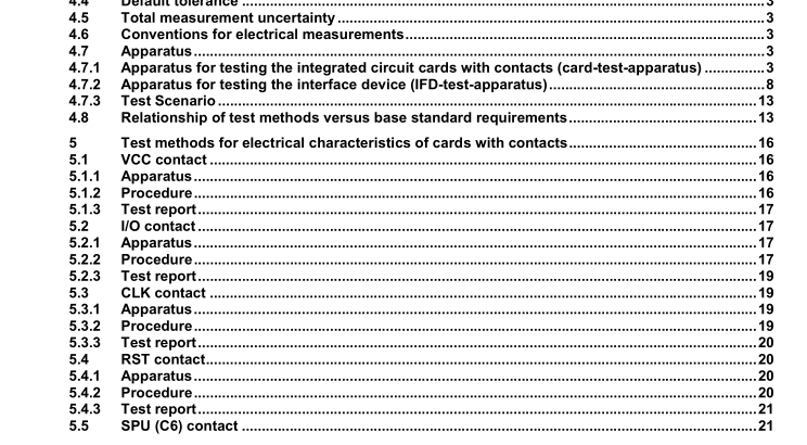 ISO IEC 10373-3:2010 pdf download - Identification cards — Test methods — Part 3: Integrated circuit cards with contacts and related interface devices