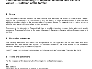 ISO IEC 14957:2010 pdf download - Information technology — Representation of data element values — Notation of the format