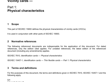 ISO IEC 15693-1:2010 pdf download - Identification cards — Contactless integrated circuit cards — Vicinity cards — Part 1: Physical characteristics