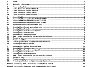 ISO IEC 19785-4:2010 pdf download - Information technology — Common Biometric Exchange Formats Framework — Part 4: Security block format specifications